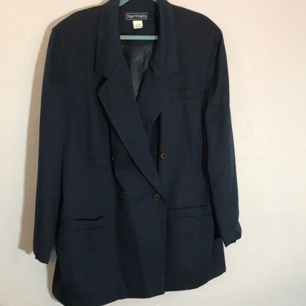 Maggie McNaughton 22W Dark Blue Blazer/Jacket